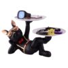 Cool Dog Showpiece with Plate for Home Dcor Item | Kitchen,Bedroom,Office,Dinning Table Decorative Item - Image 3