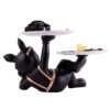 Cool Dog Showpiece with Plate for Home Dcor Item | Kitchen,Bedroom,Office,Dinning Table Decorative Item - Image 2