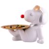 Decorative White Resin Dog Showpiece for Home Decor, Living Room, Table Decoration for Gifting 8 Inches - Image 3